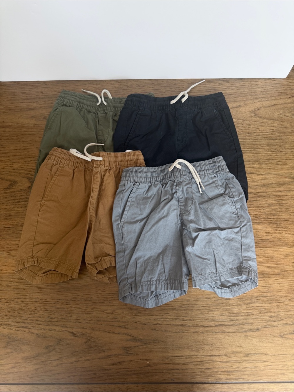 Old Navy Kids Pull-On Shorts in Olive, Black, Tan & Gray